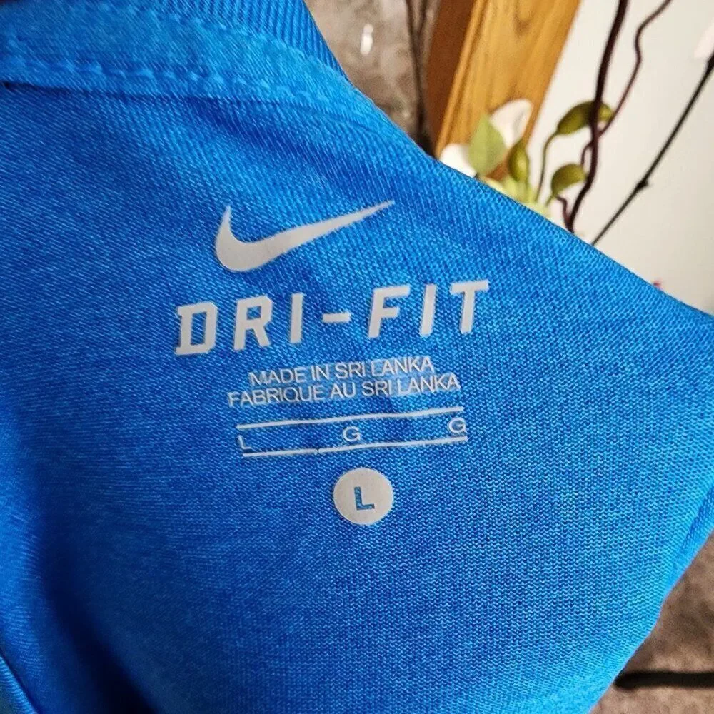 Nike Dri-Fit Blue Shirt 👕 Size L
